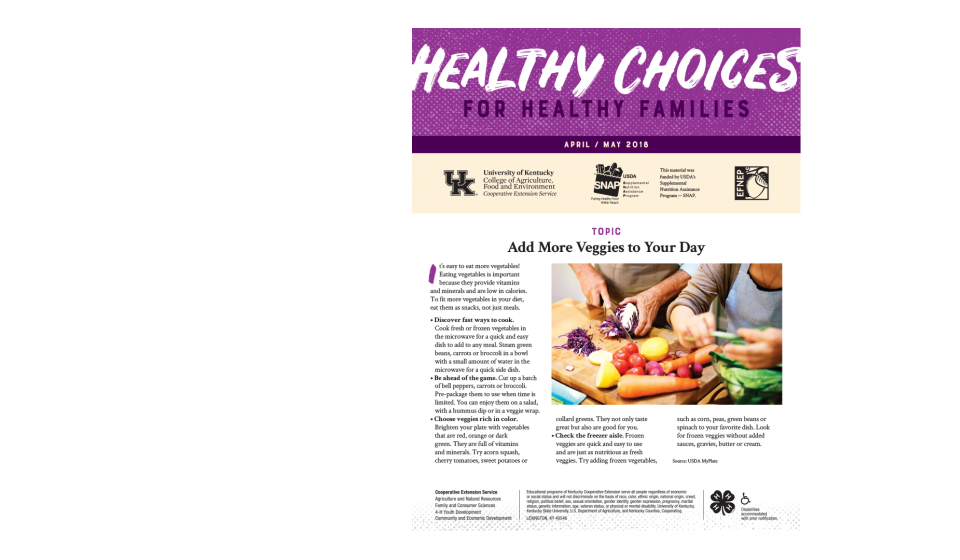 Read the Latest Healthy Choices Newsletter